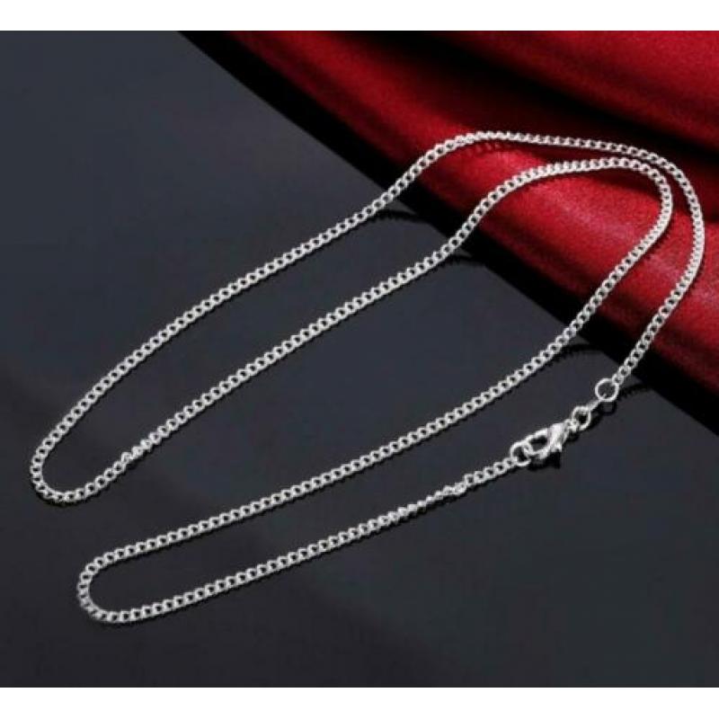 Fashion 2 mm 925 sterling zilveren ketting
