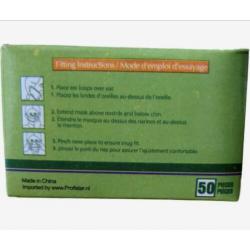 medisch mondmasker/mondkapjes 3 laags (nieuw) 50 stuks