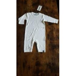Papfar eco/bio merinowollen jumpsuit ecru, maat 60 NIEUW!!!