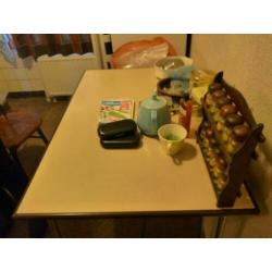 eettafel keukentafel rechthoekig retro vintage