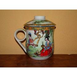 Chinese mok met deksel