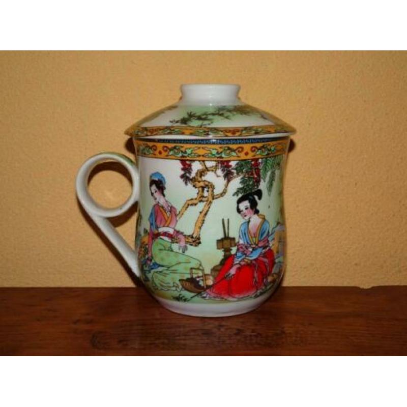 Chinese mok met deksel