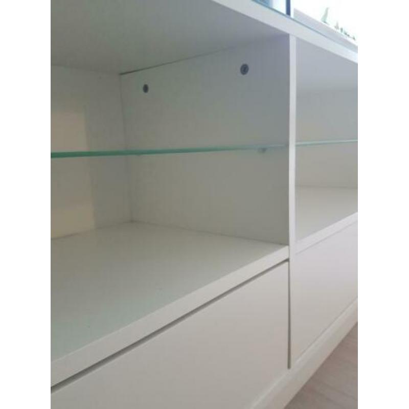 TV kast, lage kast wit met lades