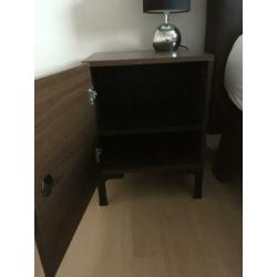 2 Ikea nachtkastjes donkerbruin