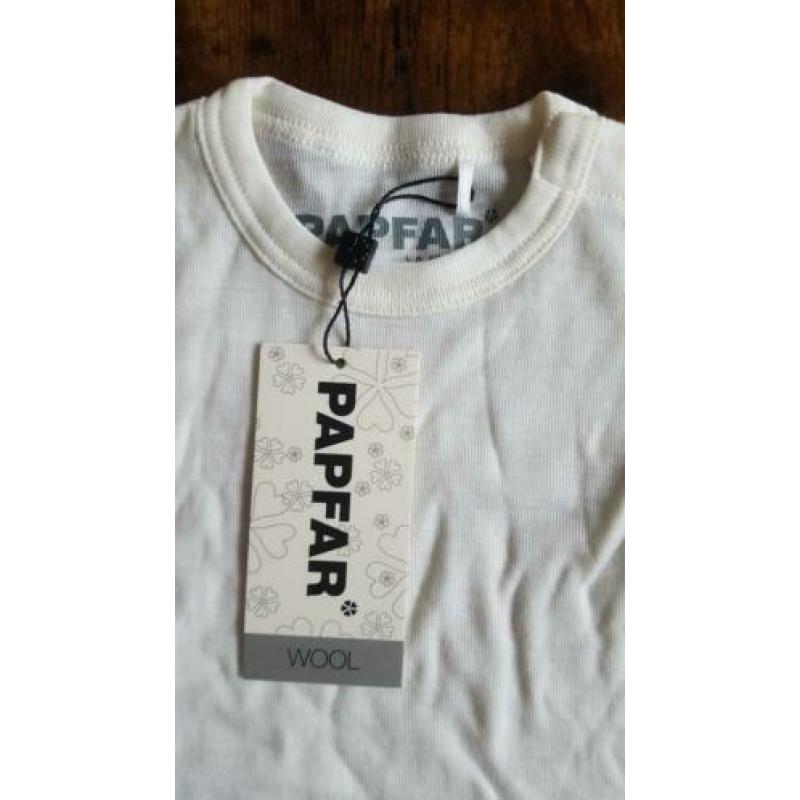 Papfar eco/bio merinowollen jumpsuit ecru, maat 60 NIEUW!!!