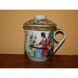 Chinese mok met deksel