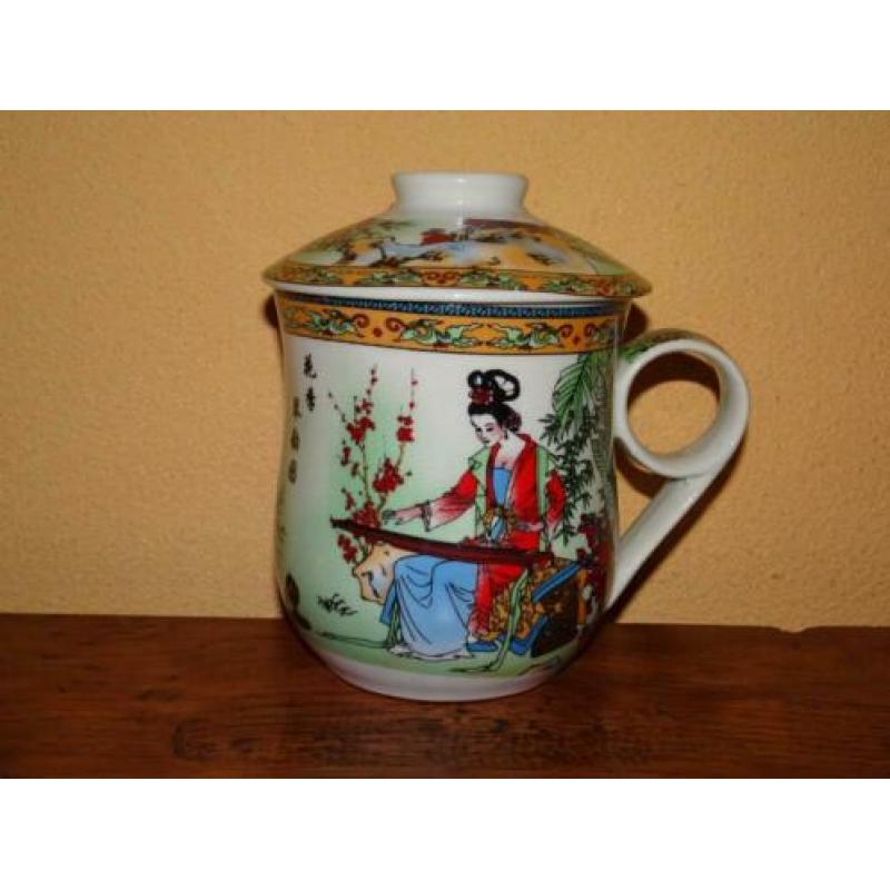Chinese mok met deksel