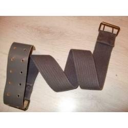 grijze stoffen riem, lang 95 cm, breed 5 cm