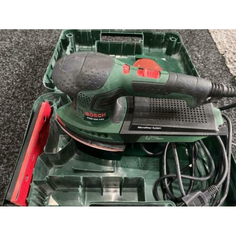 Bosch PSM 200 AES schuurmachine compleet.