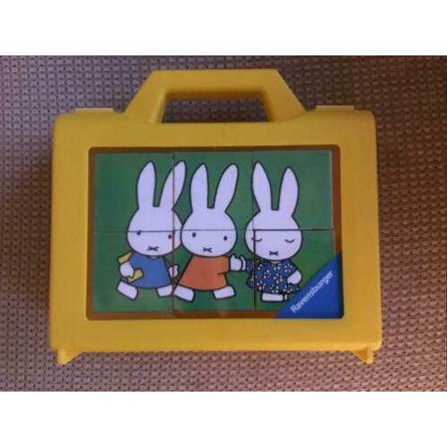 NIJNTJE 6 puzzels kubussen in koffer van Ravensburger zgan