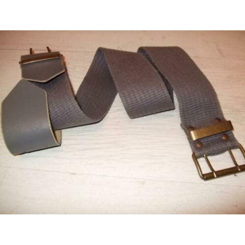 grijze stoffen riem, lang 95 cm, breed 5 cm