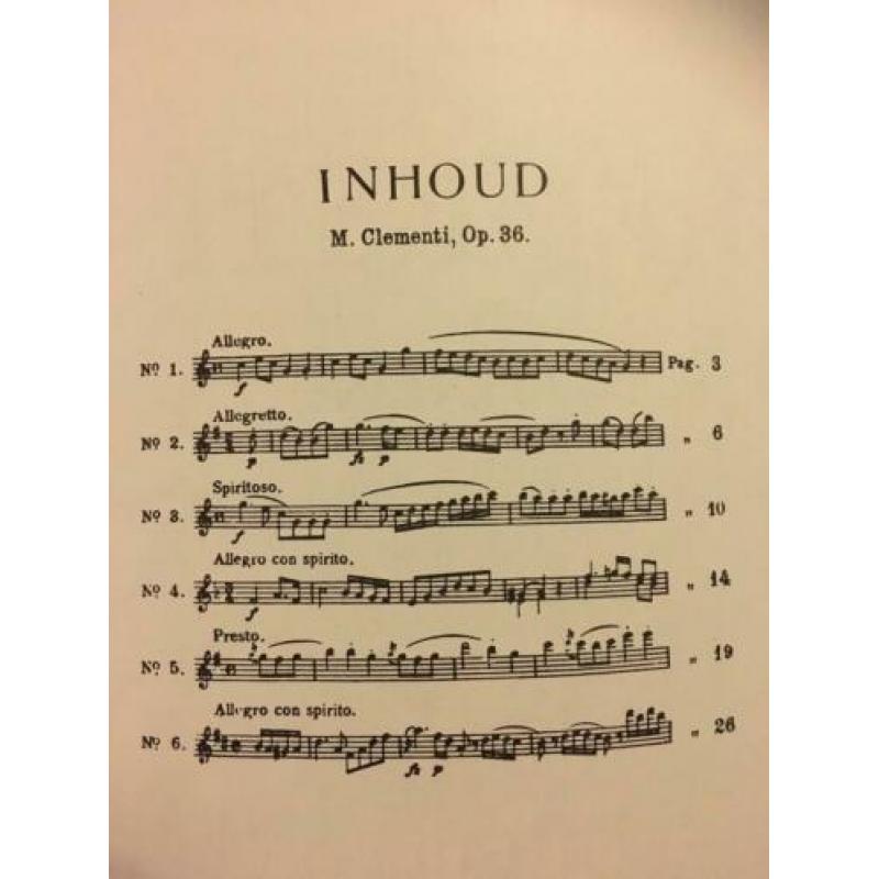 Clementi Sonatinen Opus 36