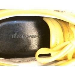 D&G Dolce & Gabbana sneakers. Geel lakleer, 38. Origineel!