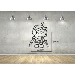 Fortnite Kinderkamer Soldaat Muursticker Sticker Decoratie