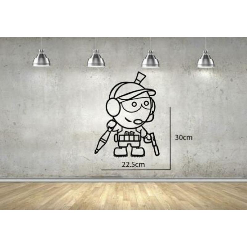 Fortnite Kinderkamer Soldaat Muursticker Sticker Decoratie