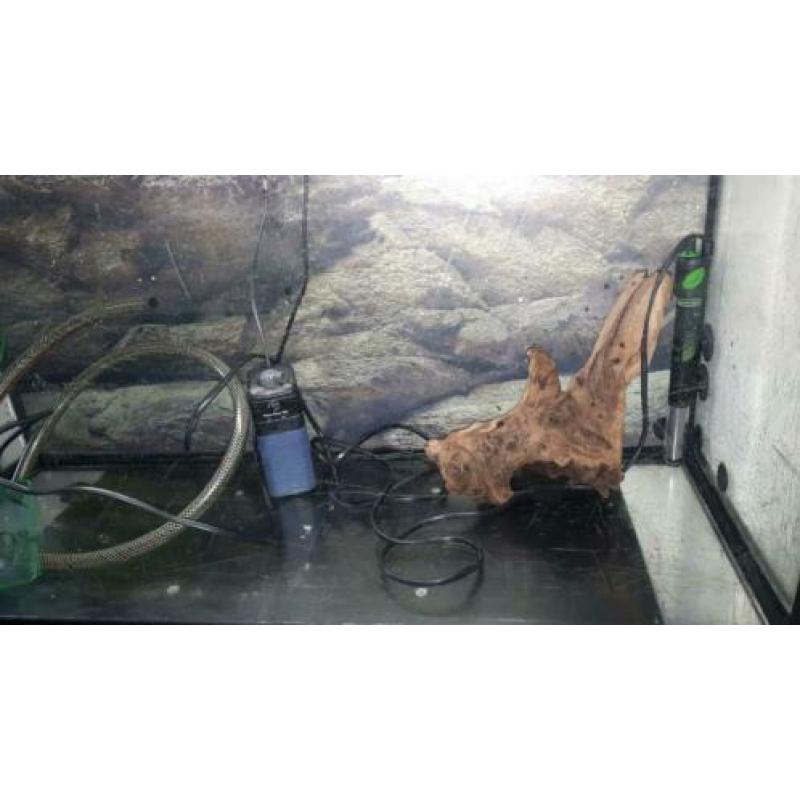 80/40/30 aquarium in de aanbieding met onderkast.