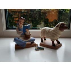 WDCC 2006 Belle, met schaap en title scroll