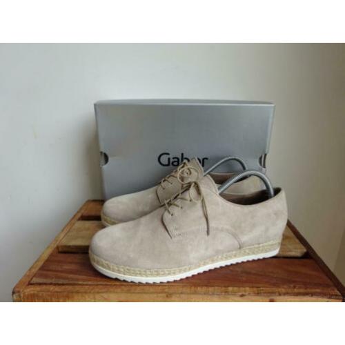 GABOR espadrille schoenen ZGAN!! maat 7,5 / 41,5 creme