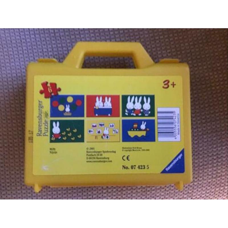 NIJNTJE 6 puzzels kubussen in koffer van Ravensburger zgan