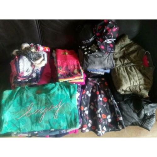 Pakket kleren kleding voor meisje draagmaat 152 158 164
