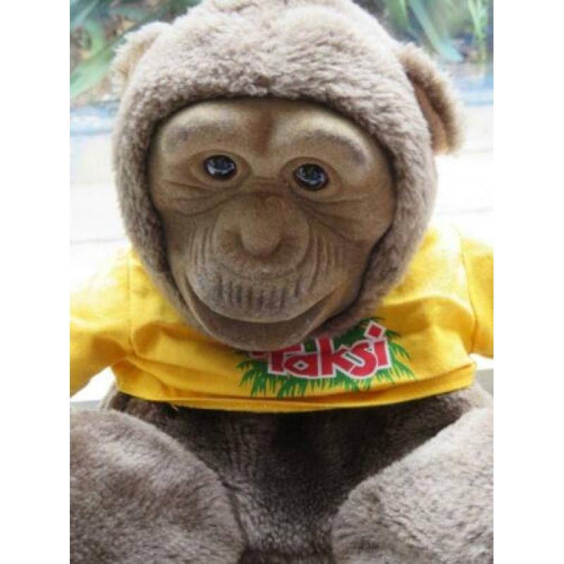 Aap chimpansee merk Parsons geel shirt met opdruk TAKSI