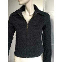 715 XX by Mexx:: zwart jasje jack colbert vest Maat 34=XS