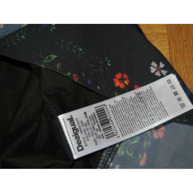 Desigual shirt zwart met print NIEUW