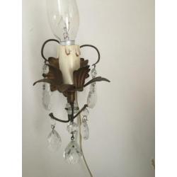 Brocante set franse wandlamp applique 2 stuk
