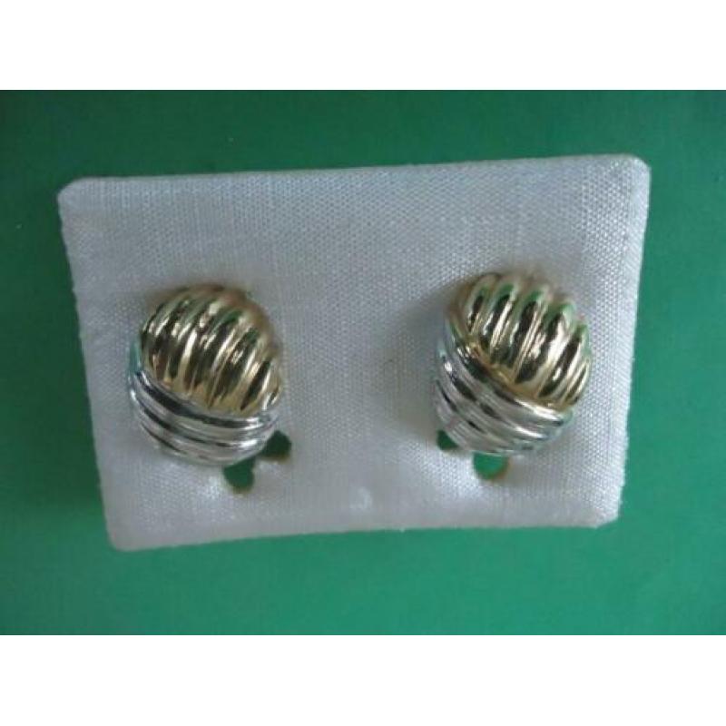 vintage clips oorbellen