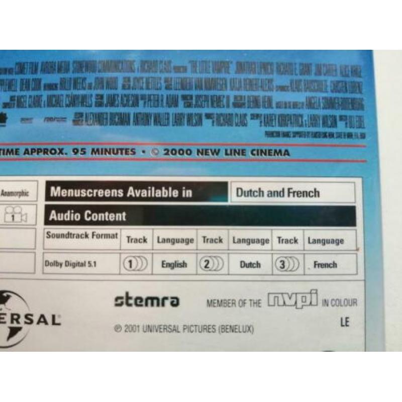 DVD - The little vampier ( NL en ENG gesproken versie )