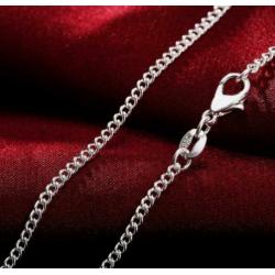 Fashion 2 mm 925 sterling zilveren ketting