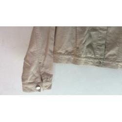Esprit beige denim jackje maat L nieuw