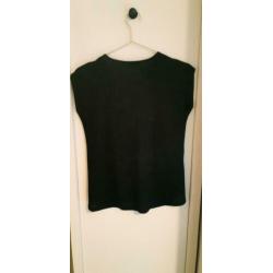 T-shirt zwart korte mouwen maat XS