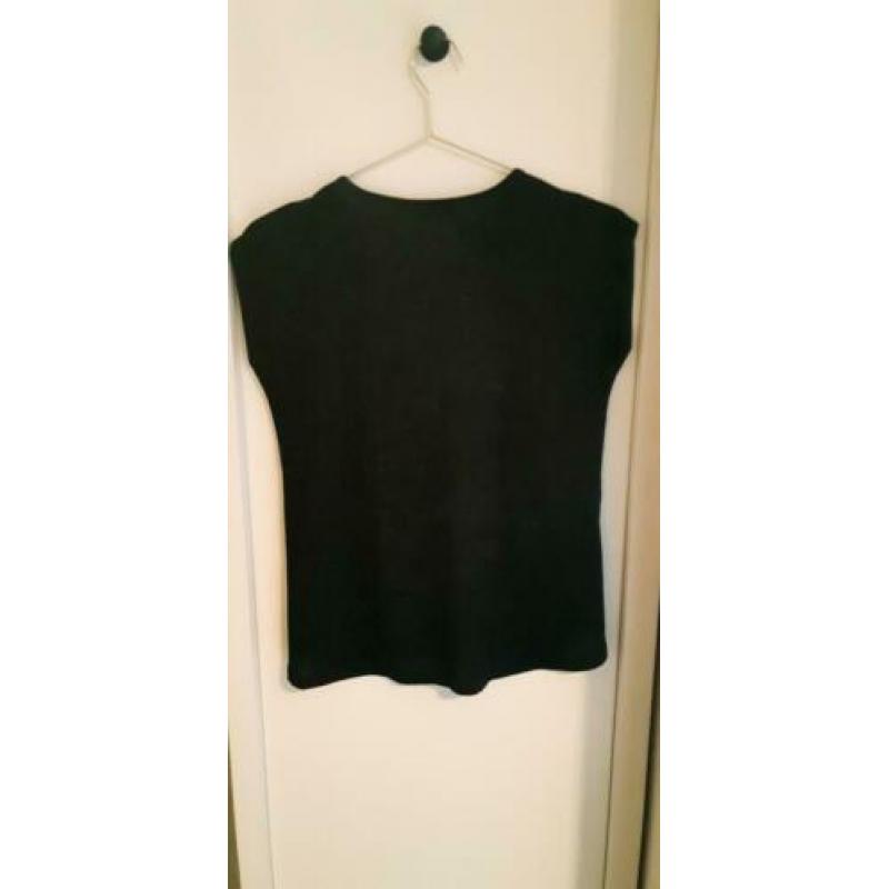 T-shirt zwart korte mouwen maat XS