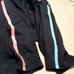 TOUZANI Sinic T shirt zwart small Gekleurde strepen