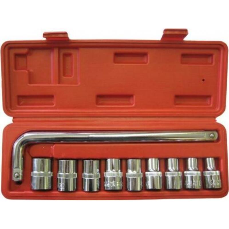 Torx doppen (inwendig) E10 t/m E24 - 9 delig met wringijzer