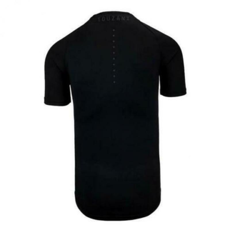 TOUZANI Sinic T shirt zwart small Gekleurde strepen