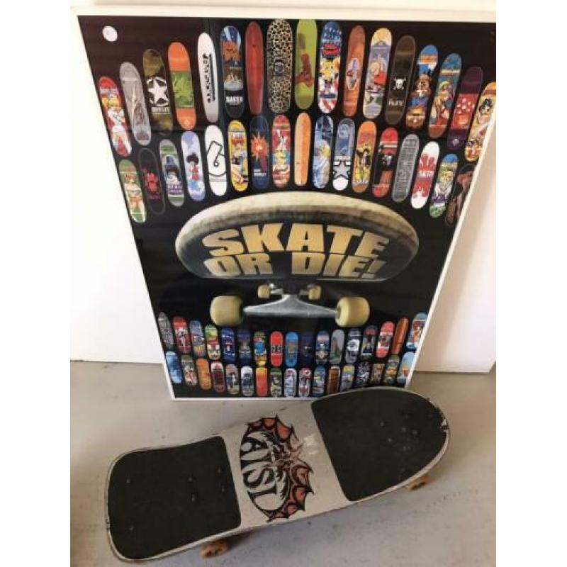 Vintage skateboard Aisl incl. poster