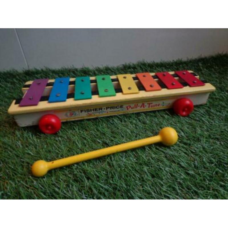 Vintage Fisher Price Pull a Tune - xylofoon, #870 uit 1964