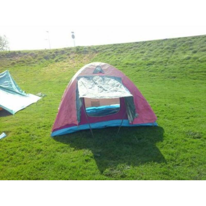 Campingspullen zaklamp,tentje 2 persoons, brander,jerrycan