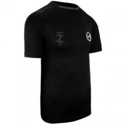 TOUZANI Sinic T shirt zwart small Gekleurde strepen