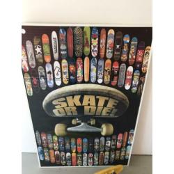 Vintage skateboard Aisl incl. poster