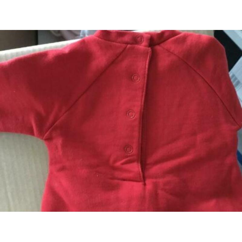 Jurk jurkje Rood Ido by miniconf nieuw 56/62 incl 2x maillot