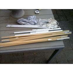 Campingspullen zaklamp,tentje 2 persoons, brander,jerrycan