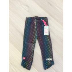 QUAPI legging Nieuw met kaartje 74 blauw/stip