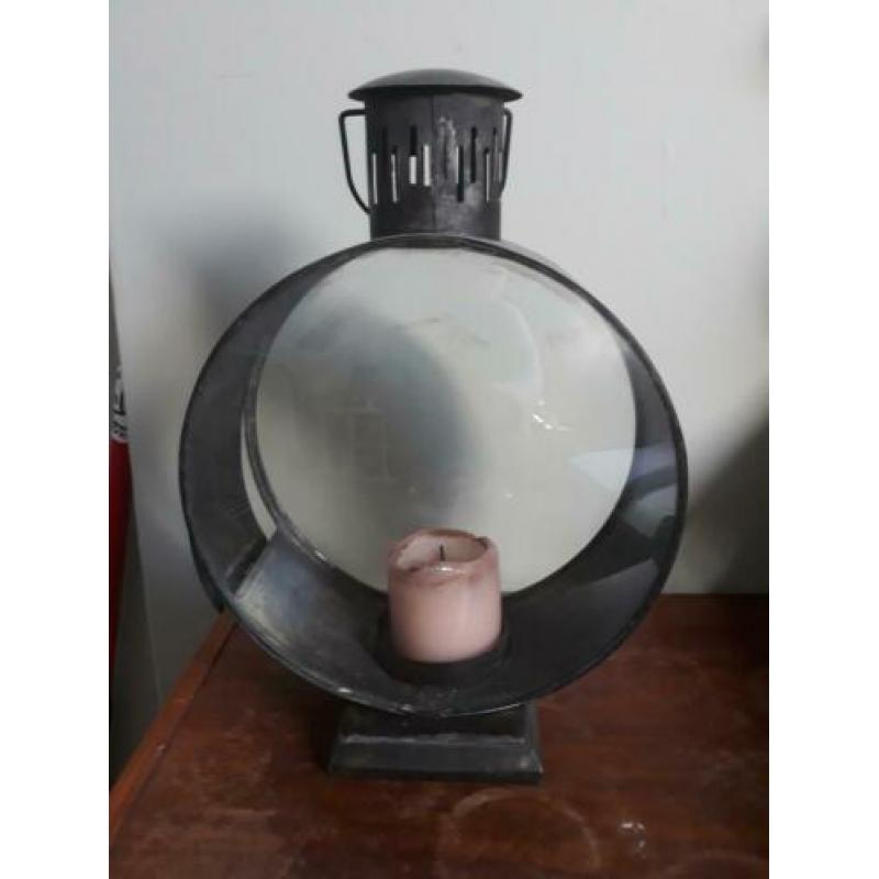 Uniek windlicht kandelaar bol glas de Weldaad