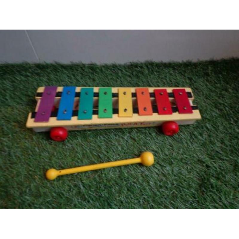 Vintage Fisher Price Pull a Tune - xylofoon, #870 uit 1964