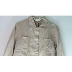 Esprit beige denim jackje maat L nieuw
