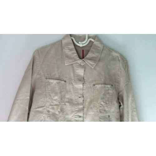 Esprit beige denim jackje maat L nieuw