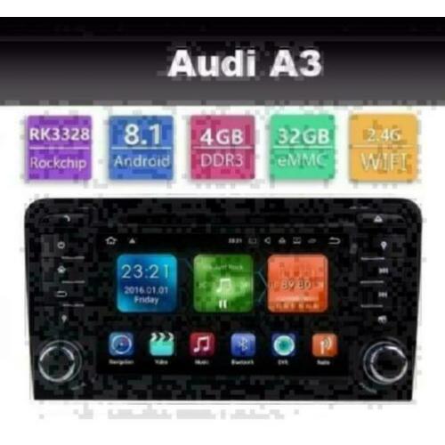 Audi A4 A3 radio navigatie wifi android 8.1 carkit dab+ usb